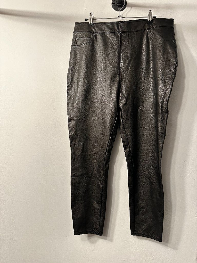 SPANX. black leather jeggingg, size XL – Ward Avenue Style Parlor